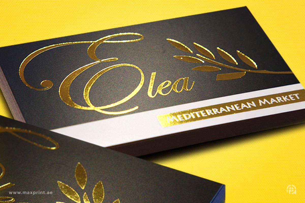 Business Cards | Gold Foil | 400 gsm